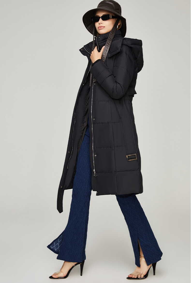 New Style Padded Long Coat - Ell Soll