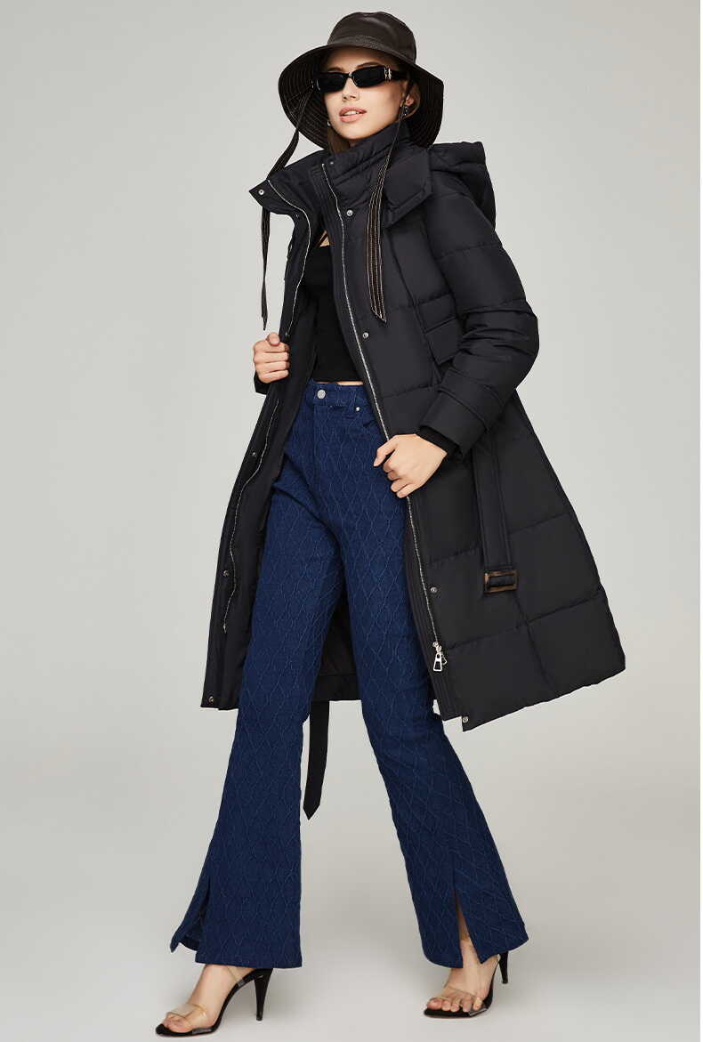 New Style Padded Long Coat - Ell Soll
