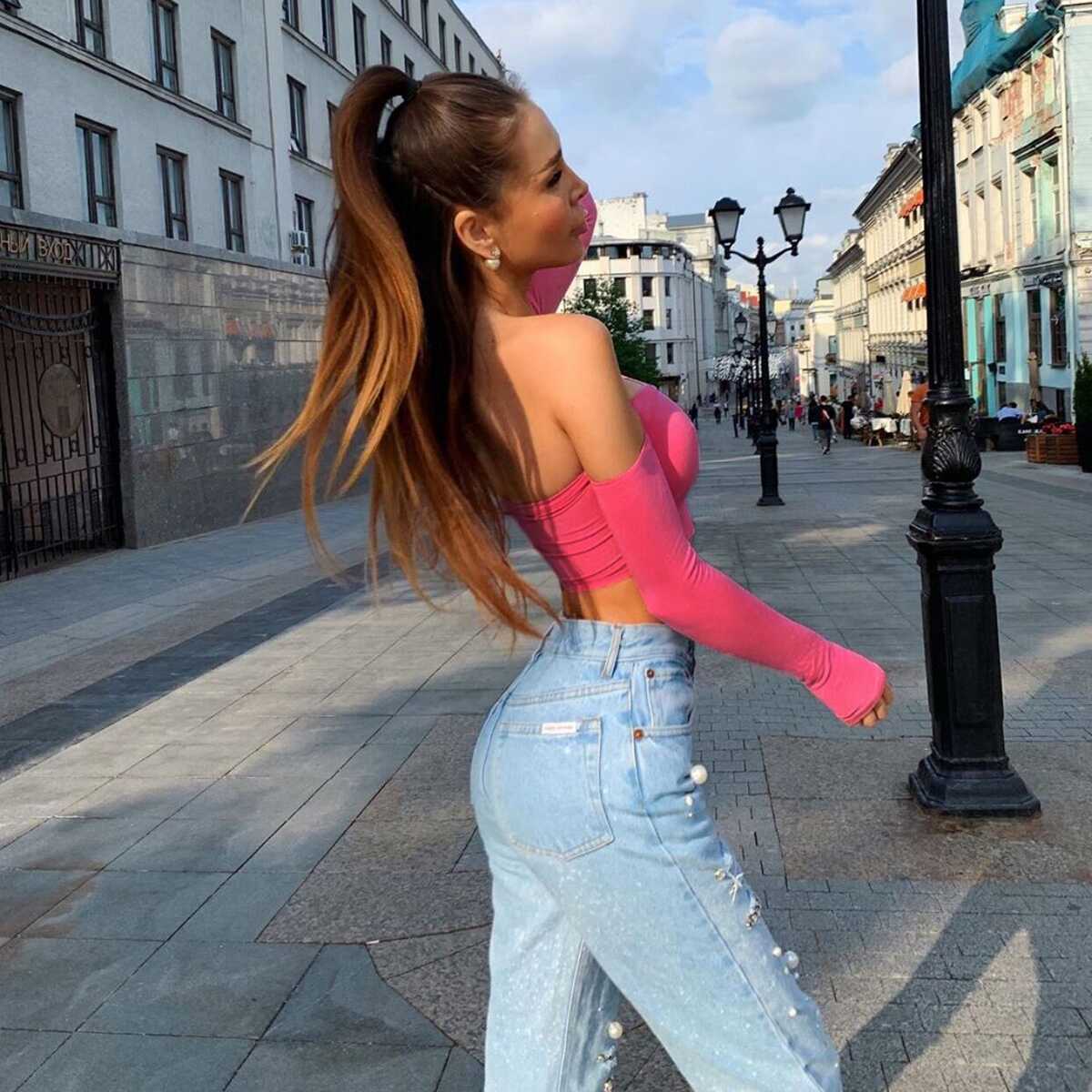 Long Sleeve Top Off Shoulder - Ell Soll