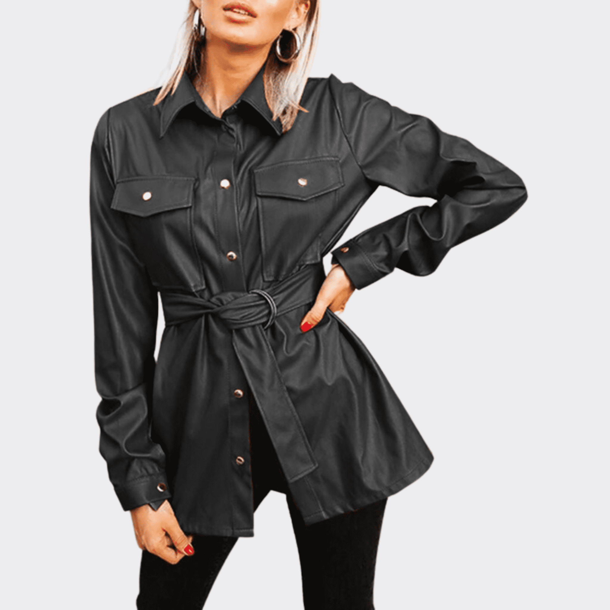 Leather Shirt-Trench - Ell Soll