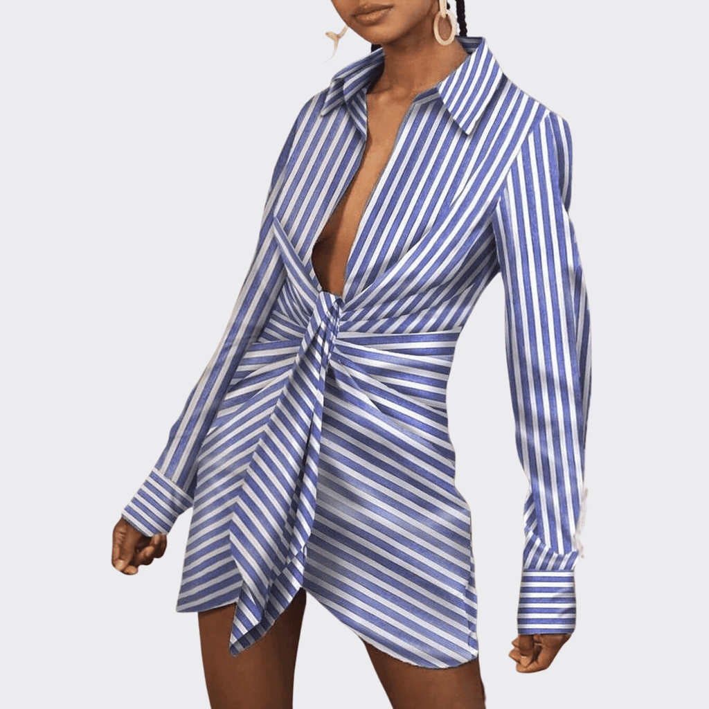 Home Style Loose Shirt Dress - Ell Soll