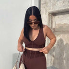 Low-Cut Sports Fitness Suit - Ell Soll