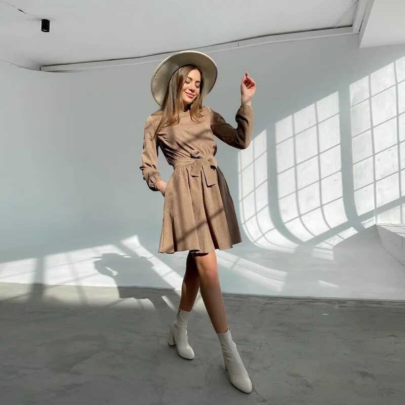 Temperament Pullover Dress - Ell Soll
