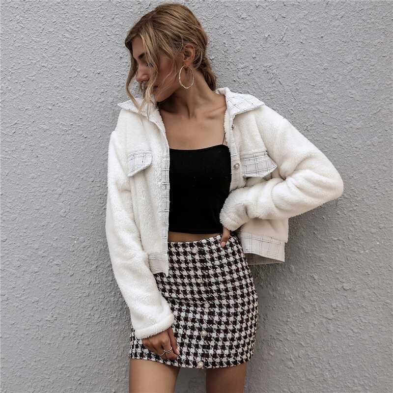 Pocket Blouse Woolen Jacket - Ell Soll