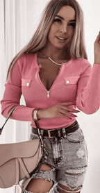 Slim Long Sleeve Pullover Shirt - Ell Soll