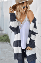 Two-Tone Mid-Length Cardigan Trench - Ell Soll
