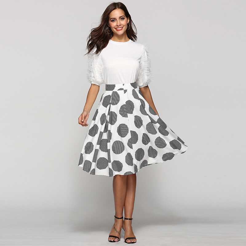 Large Dot Round Skirt - Ell Soll