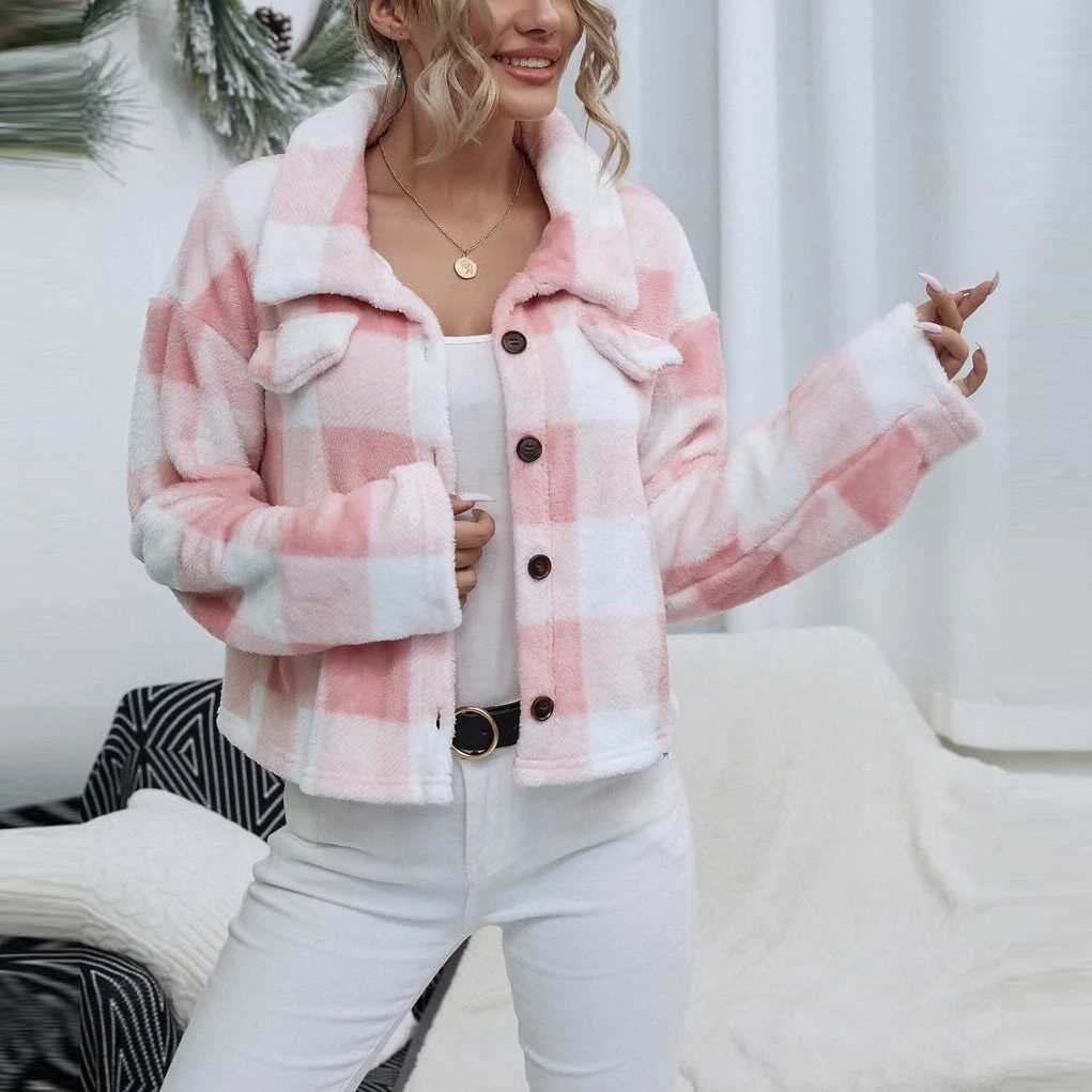 Stylish Plaid Wool Jacket - Ell Soll