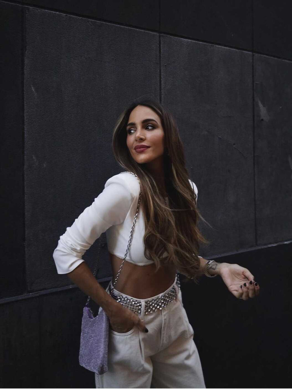 Long-Sleeve White Top - Ell Soll