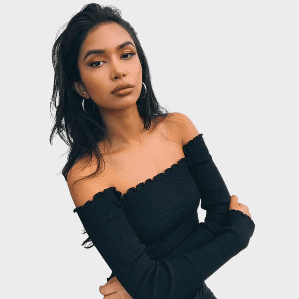 Long Sleeve Strapless Shirt - Ell Soll