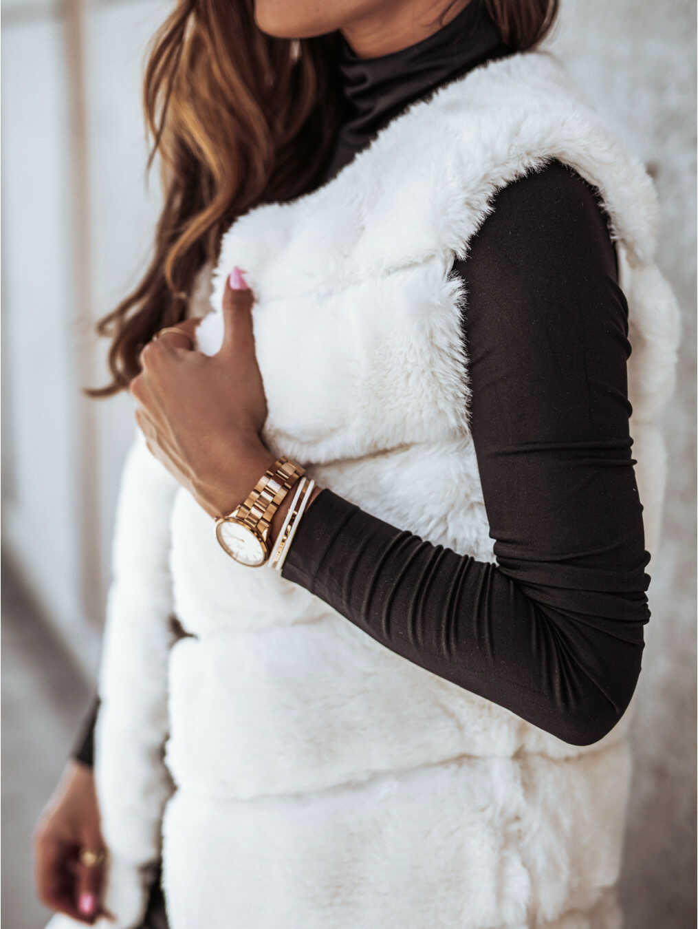 Fur Vest-Jacket - Ell Soll