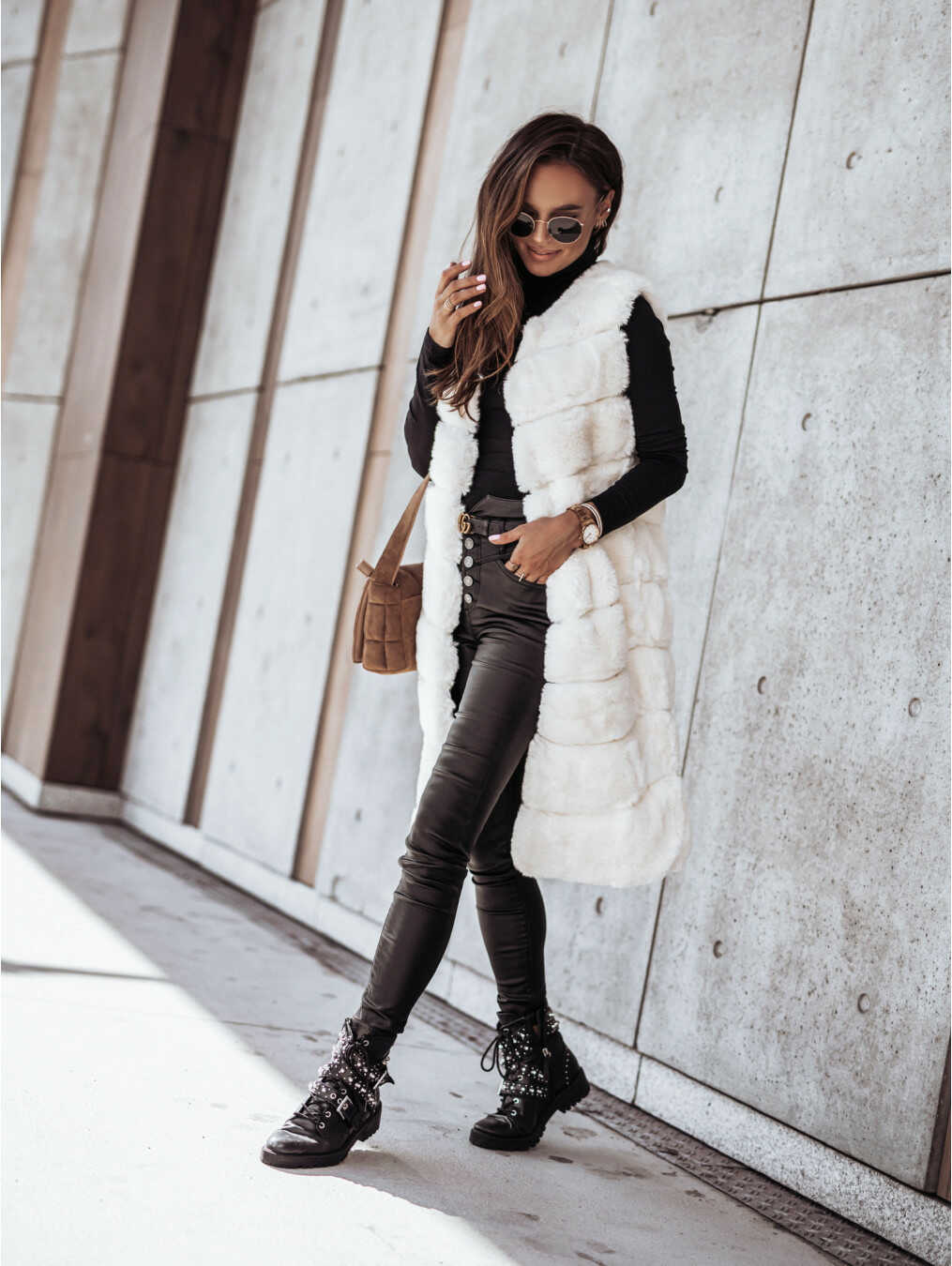 Fur Vest-Jacket - Ell Soll