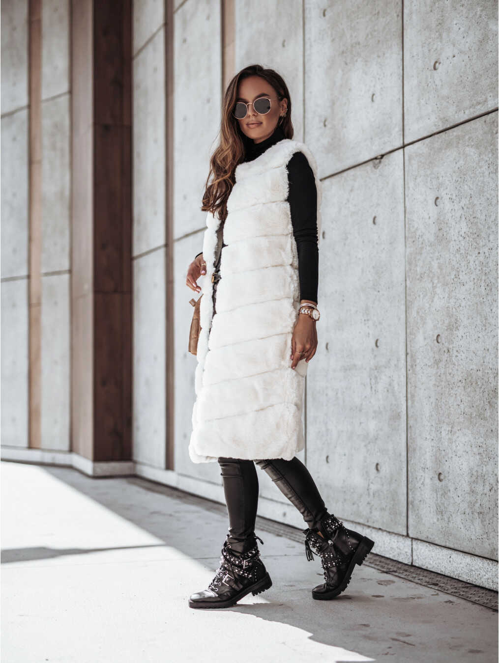 Fur Vest-Jacket - Ell Soll