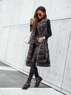 Fur Vest-Jacket - Ell Soll