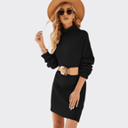 Long Pullover Knitted Sweater Dress - Ell Soll