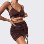 Pleated Lace Dress - Ell Soll