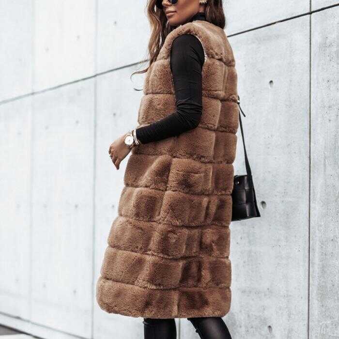 Fur Vest-Jacket - Ell Soll