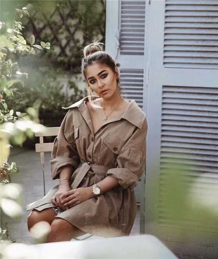 Sand Belt Shirt-Dress - Ell Soll