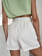 High Waist Elegant Shorts - Ell Soll