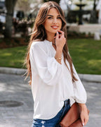 Long Sleeved V-Neck Shirt - Ell Soll