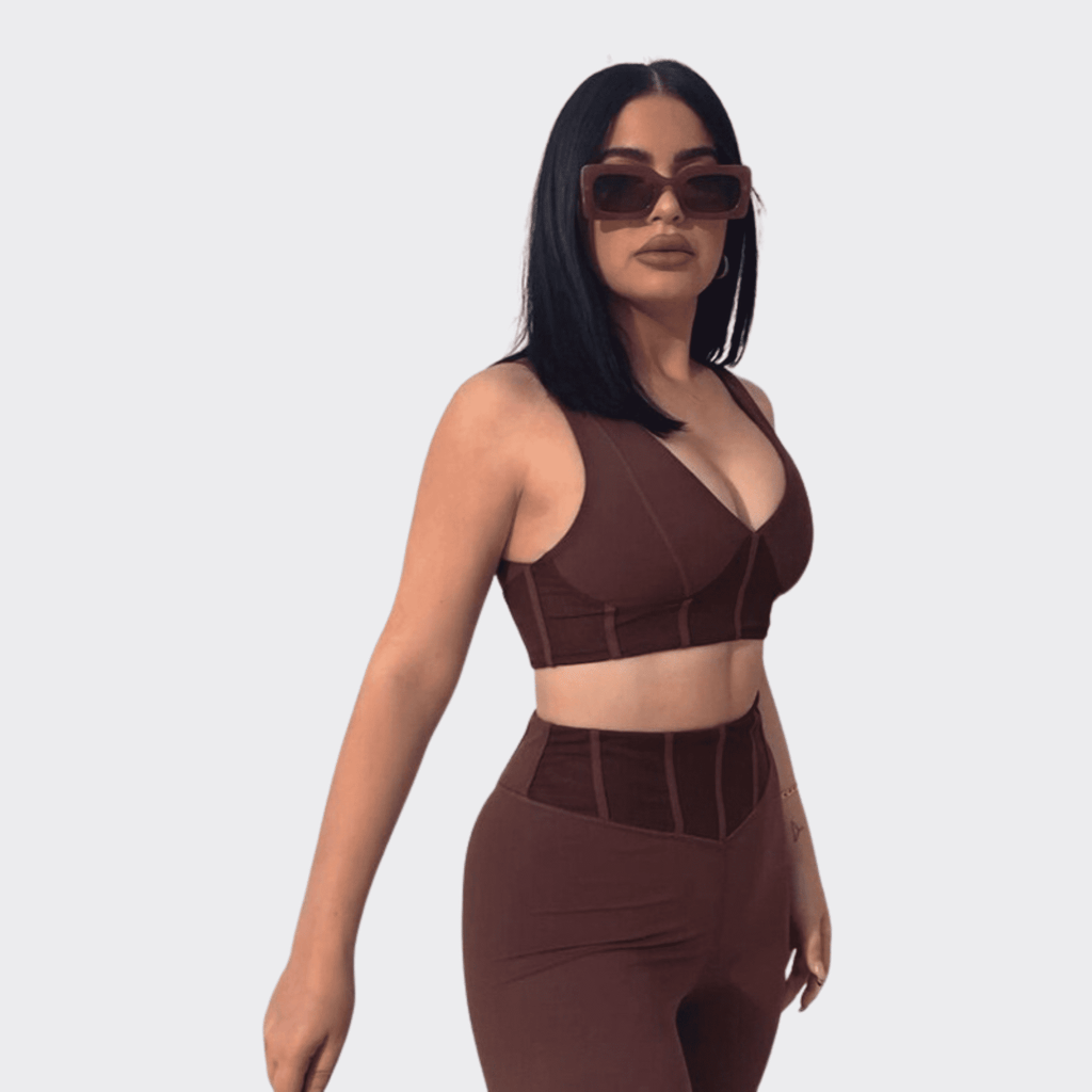 Low-Cut Sports Fitness Suit - Ell Soll