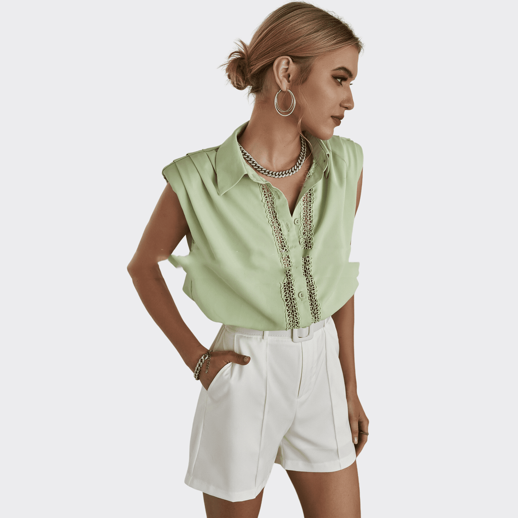 High Waist Elegant Shorts - Ell Soll