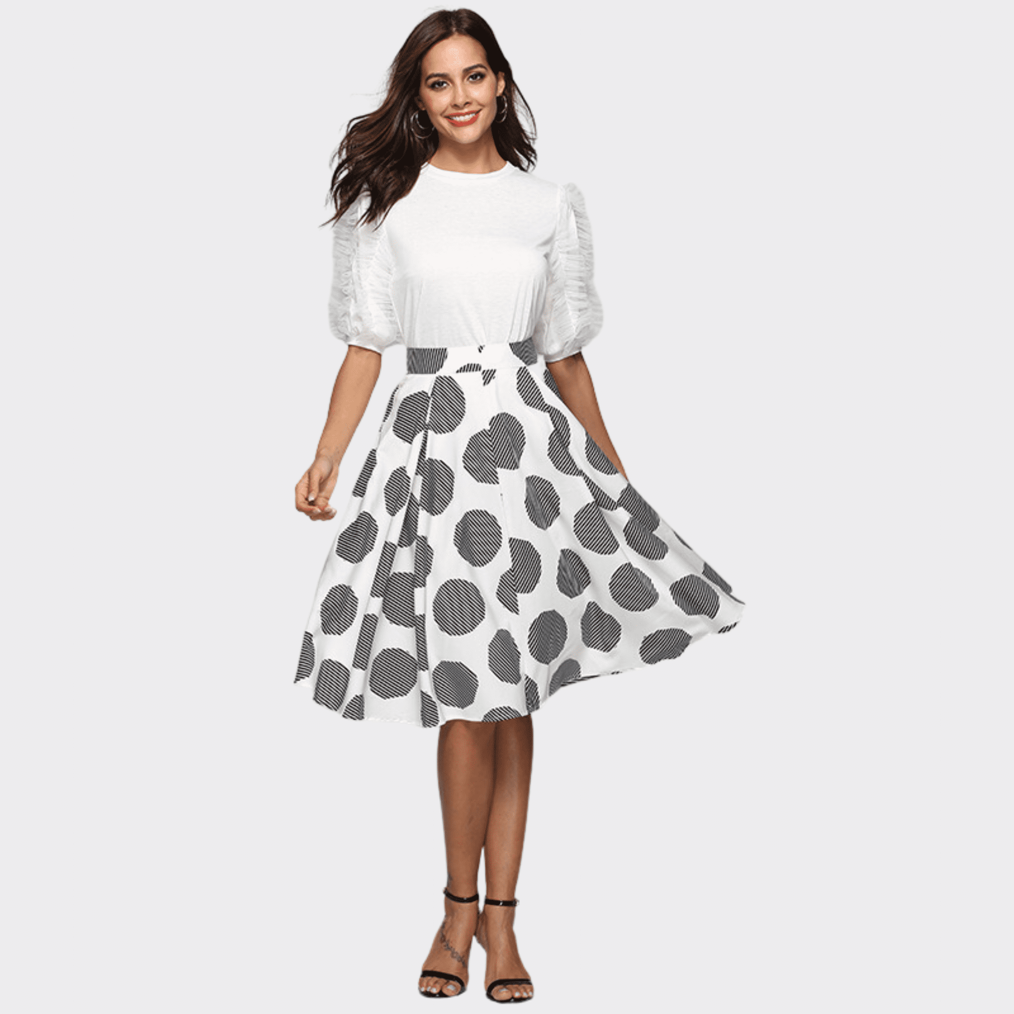 Large Dot Round Skirt - Ell Soll