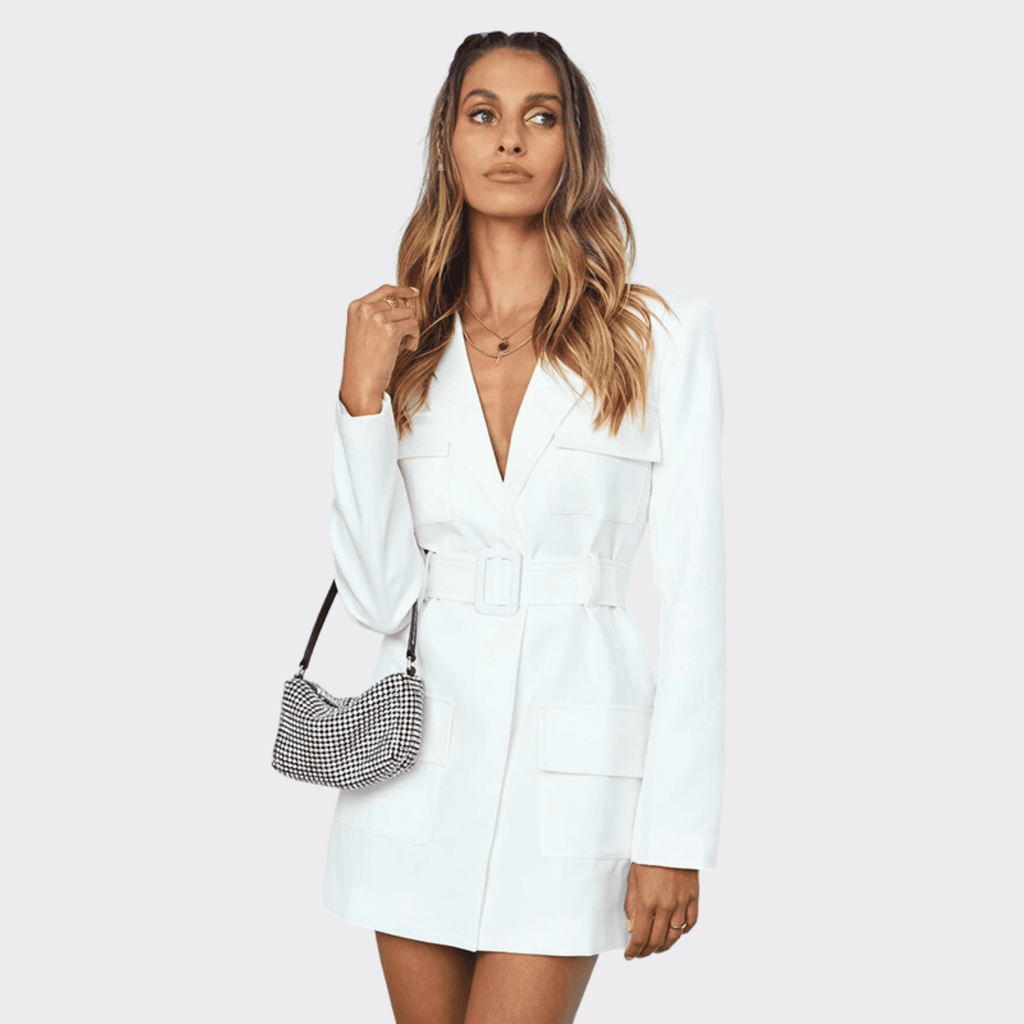 Solid Color Lapel Cardigan - Ell Soll