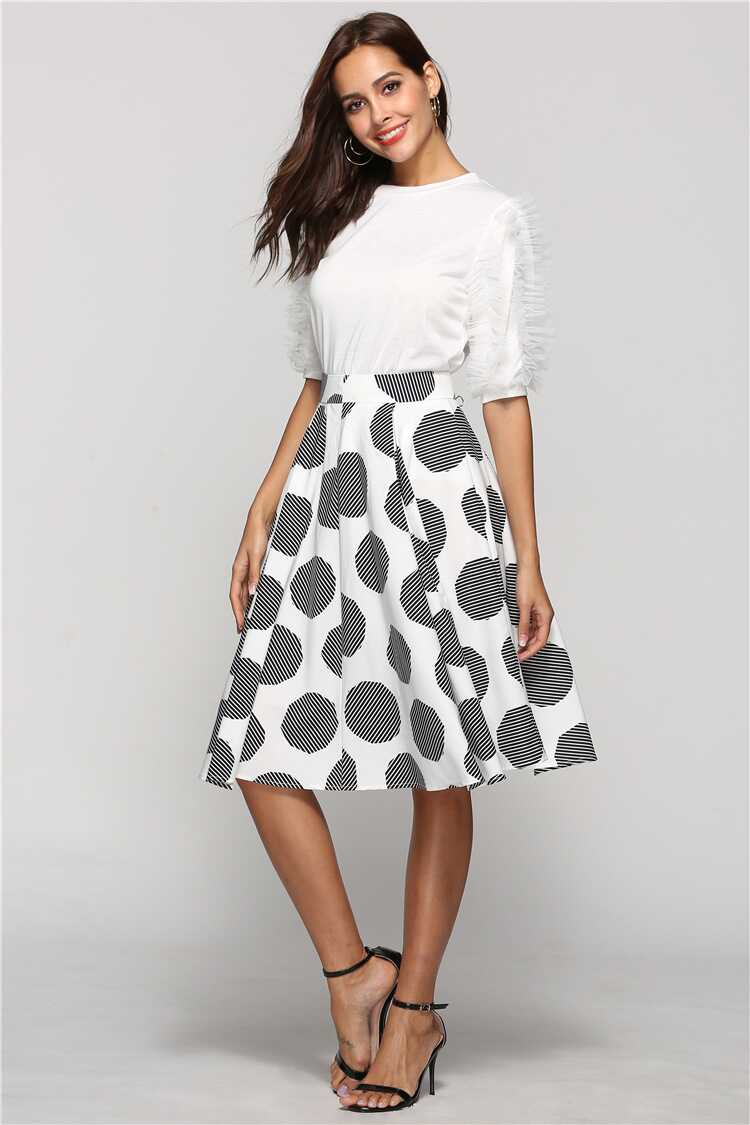 Large Dot Round Skirt - Ell Soll