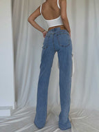 High-Waisted Straight Pants - Ell Soll