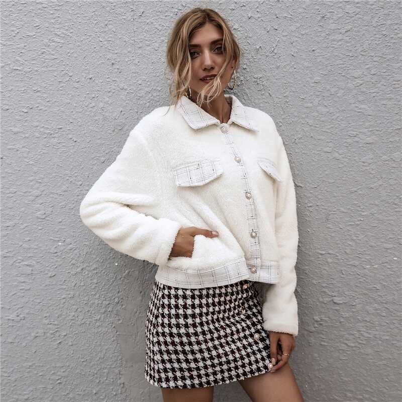 Pocket Blouse Woolen Jacket - Ell Soll