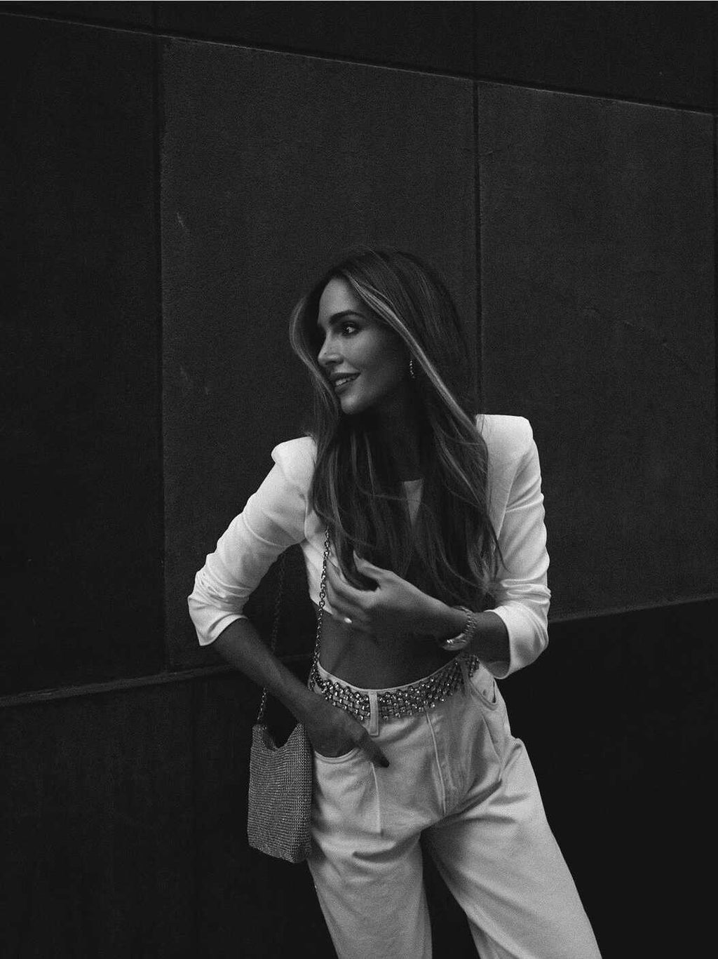 Long-Sleeve White Top - Ell Soll