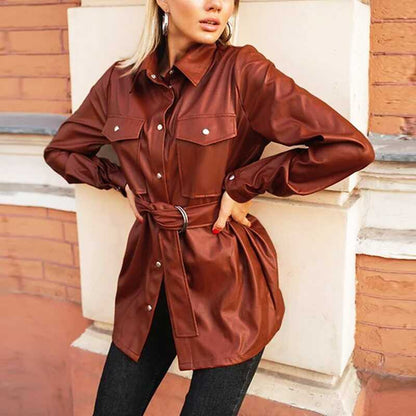 Leather Shirt-Trench - Ell Soll