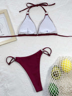 Solid Bikini Swimwear - Ell Soll