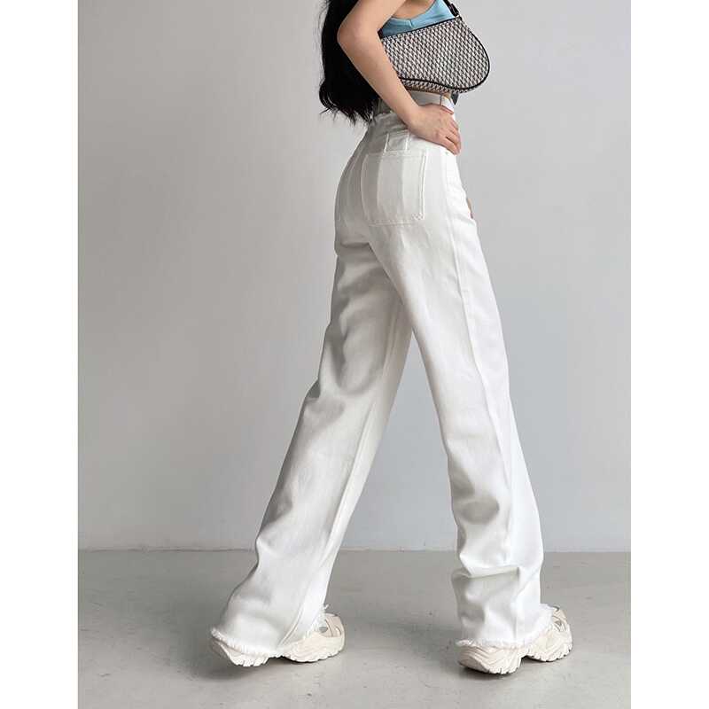 Open Waist Denim Pants - Ell Soll