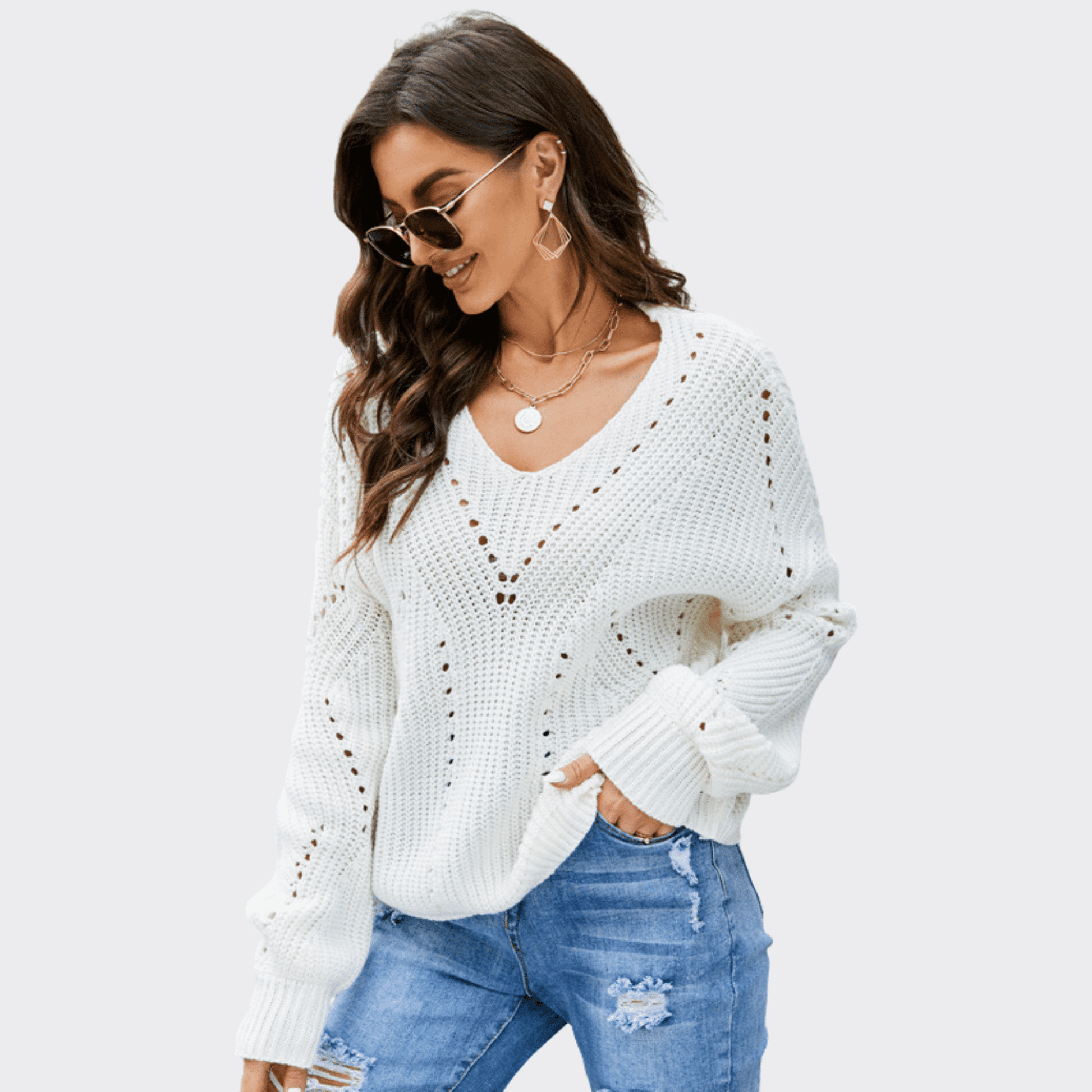 Versatile Loose Sweater - Ell Soll