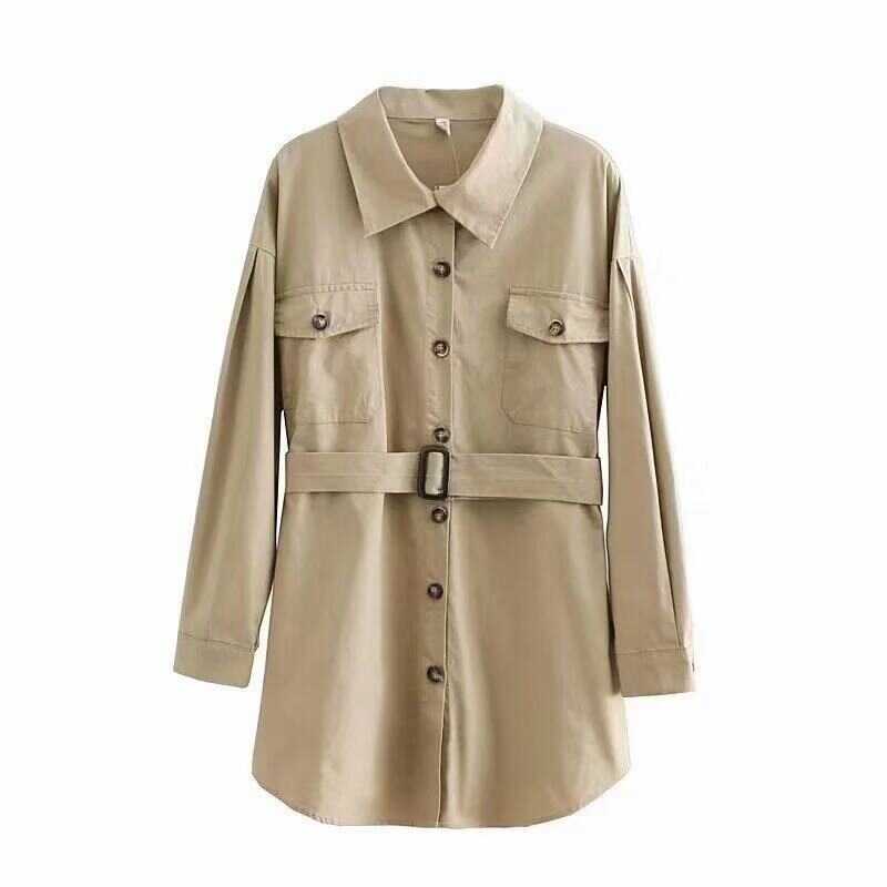 Sand Belt Shirt-Dress - Ell Soll