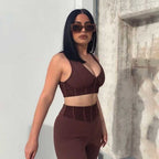 Low-Cut Sports Fitness Suit - Ell Soll
