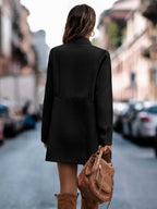 Solid Woolen Trench - Ell Soll