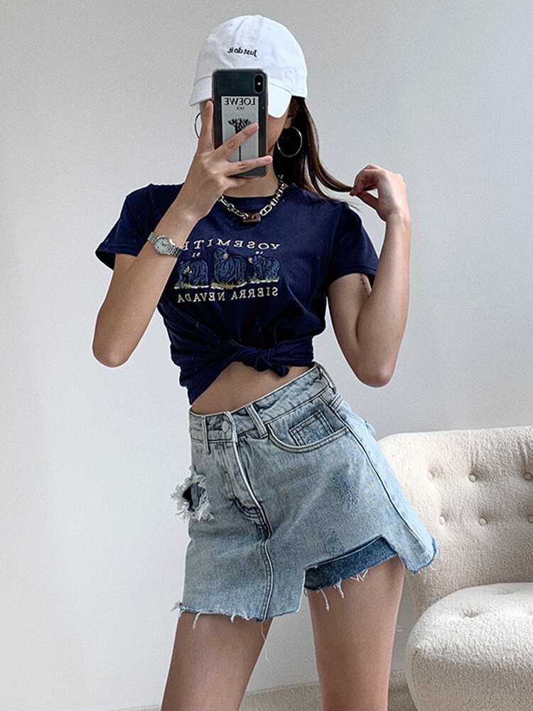Denim Skirt - Ell Soll