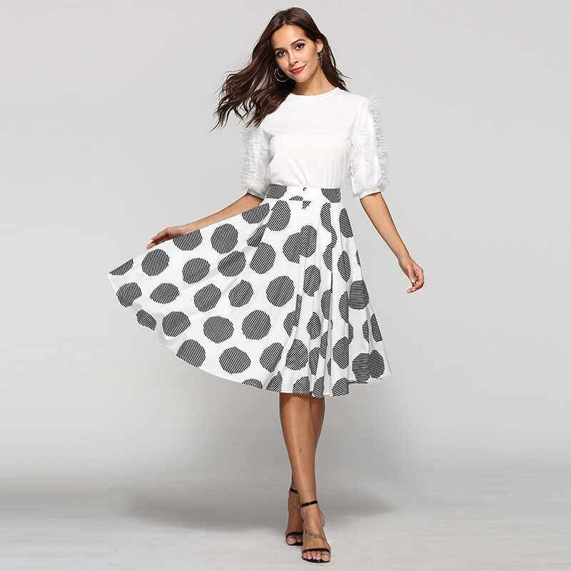 Large Dot Round Skirt - Ell Soll