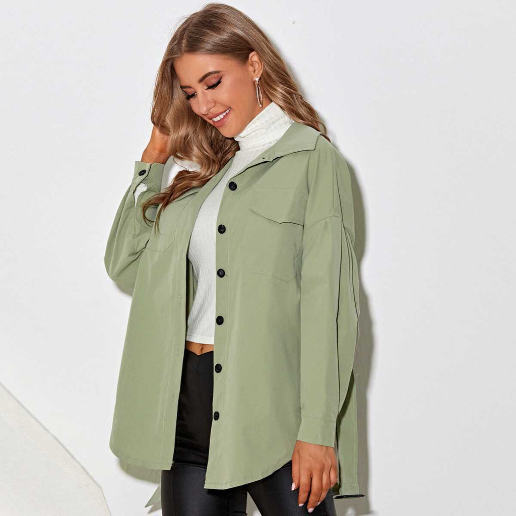 Elegant Stylish Shirt-Jacket - Ell Soll Elegant Stylish Shirt-Jacket king-planet.myshopify.com