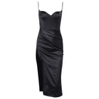 Split-Leg Black Dress - Ell Soll