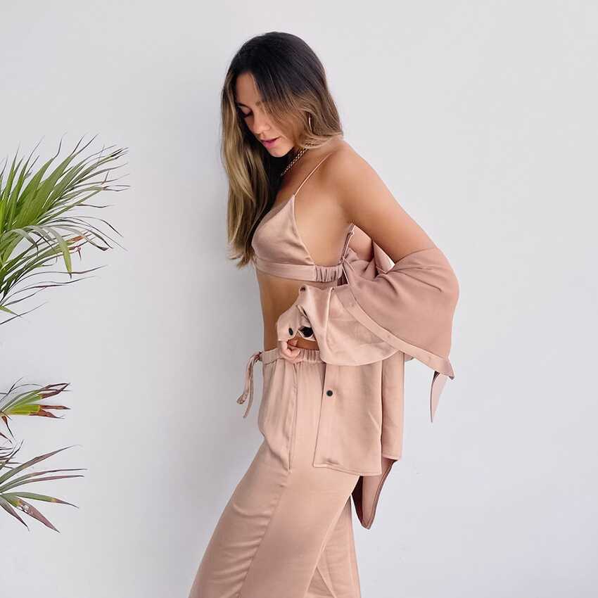 Three-Piece Full Night Set - Ell Soll Three-Piece Full Night Set king-planet.myshopify.com