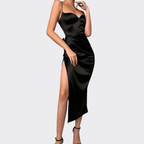 Split-Leg Black Dress - Ell Soll