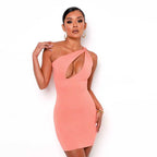 One-Shoulder Sleeveless Dress - Ell Soll