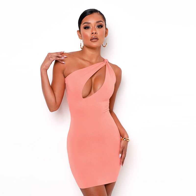 One-Shoulder Sleeveless Dress - Ell Soll
