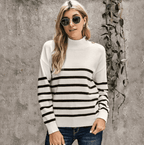 Pullover Striped Sweater - Ell Soll