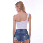 One-Shoulder Solid Top - Ell Soll