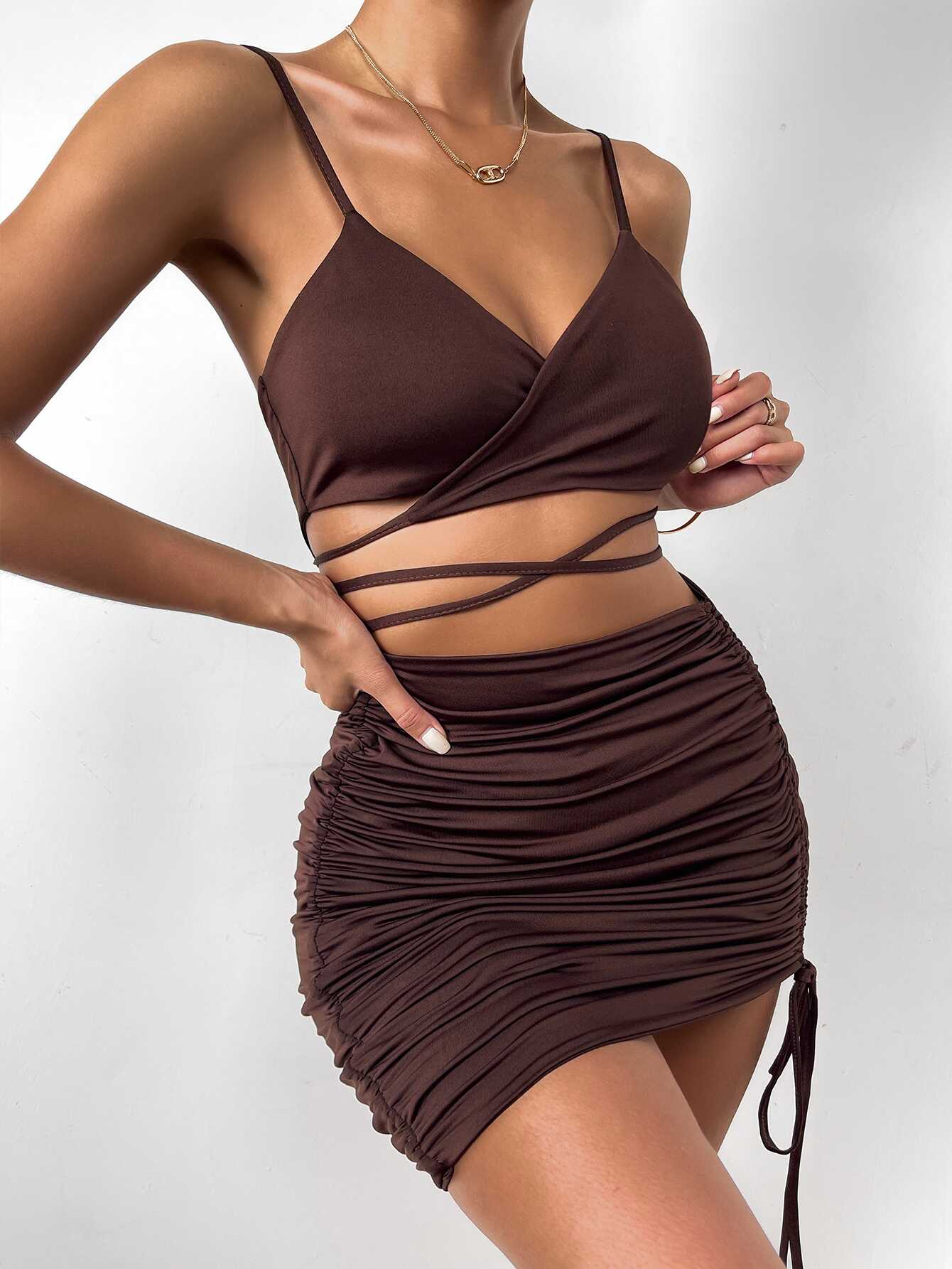 Pleated Lace Dress - Ell Soll
